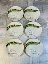 Pier 1 Imports Ladybug Salad Dessert Bread Luncheon Plates 8.5" Set of 6