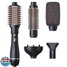Wavytalk Hair Dryer Brush Set, Air Sculpt 5-in-1 Hot Air Brush Set | Blowout 