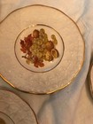 4 PINK DEPRESSION GLASS PLTES AND 6 CROWN DEVON FRUIT PLATES MADE IN ENGLAND — photo 6