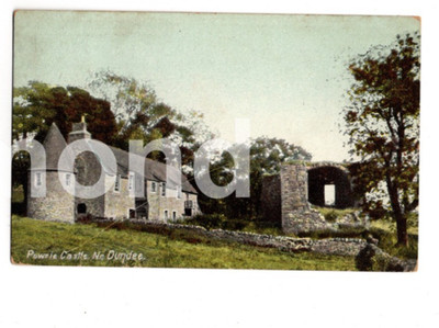 Powrie Castle Dundee Angus Schottland verschickt 1907 alte gedruckte Postkarte