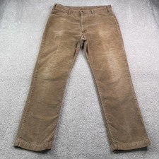 Vintage Levis Pants Mens 36x30 Brown Corduroy 519 Straight Cords White Tab 80s
