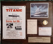 Collectors Gold Limited Edition Titanic Plaque