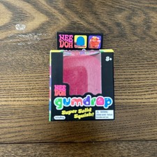 NEW Schylling NeeDoh Gumdrop Pink Super Solid Squish Sensory Toy Sealed