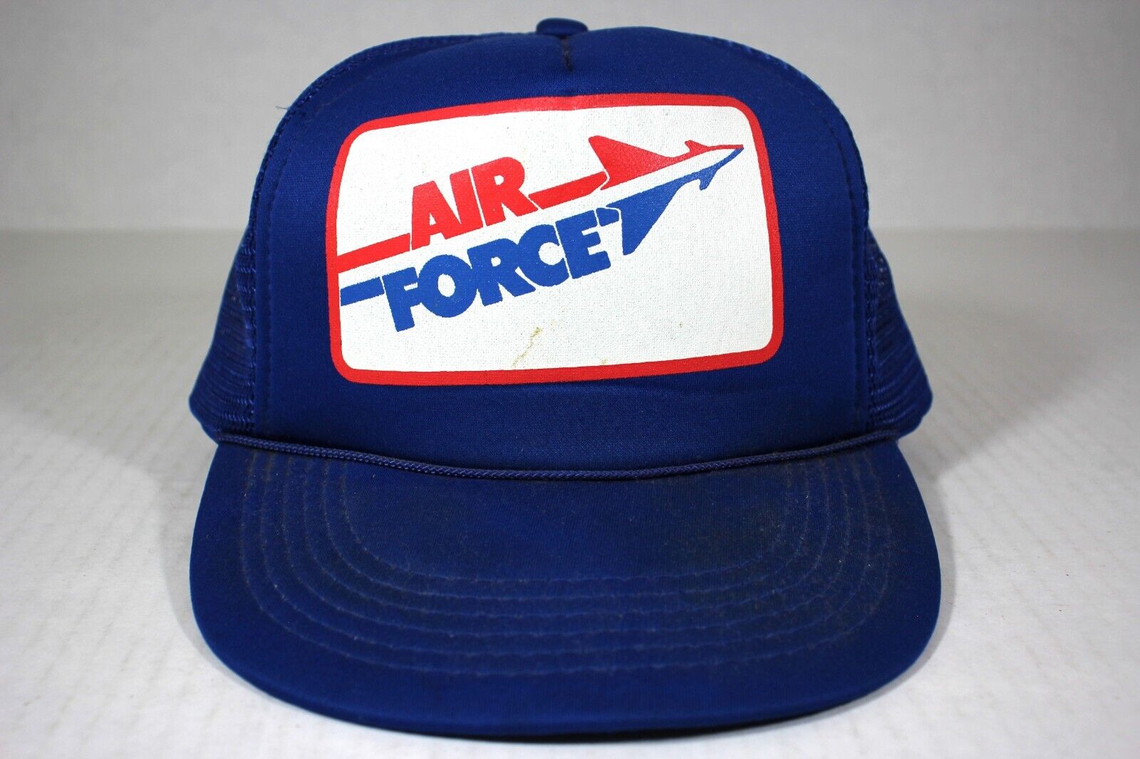 Vintage Air Force Army Spell Out Trucker Snapback Cap Hat A1436