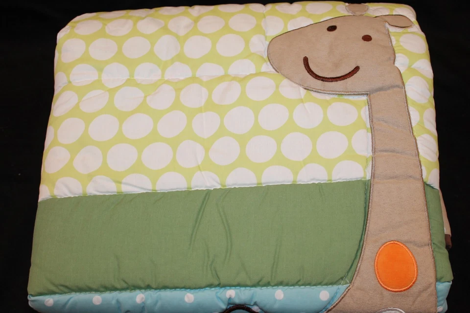 Sumersault Just Hangin 4 piezas cuna guardería juego de cama jirafa elefante búho nuevo Foto 2 de 4