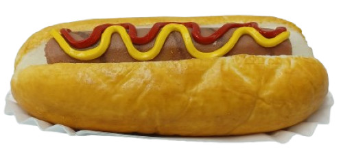 Prop Grilled Hot Dog With Ketchup & Mustard New