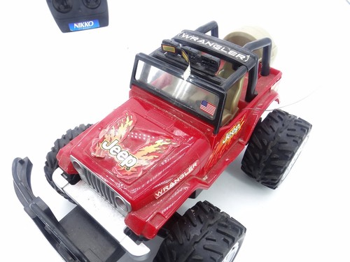 Nikko Max Wrangler Jeep Ferngesteuert Auto RC Vintage Spielzeug Tronico 1980 - Bild 2 von 9
