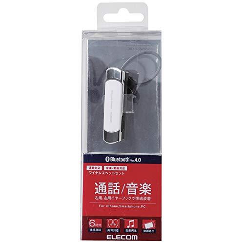 Elecom LBT-HS20MMPWH Bluetooth headset for listening to calls music - Picture 2 of 3