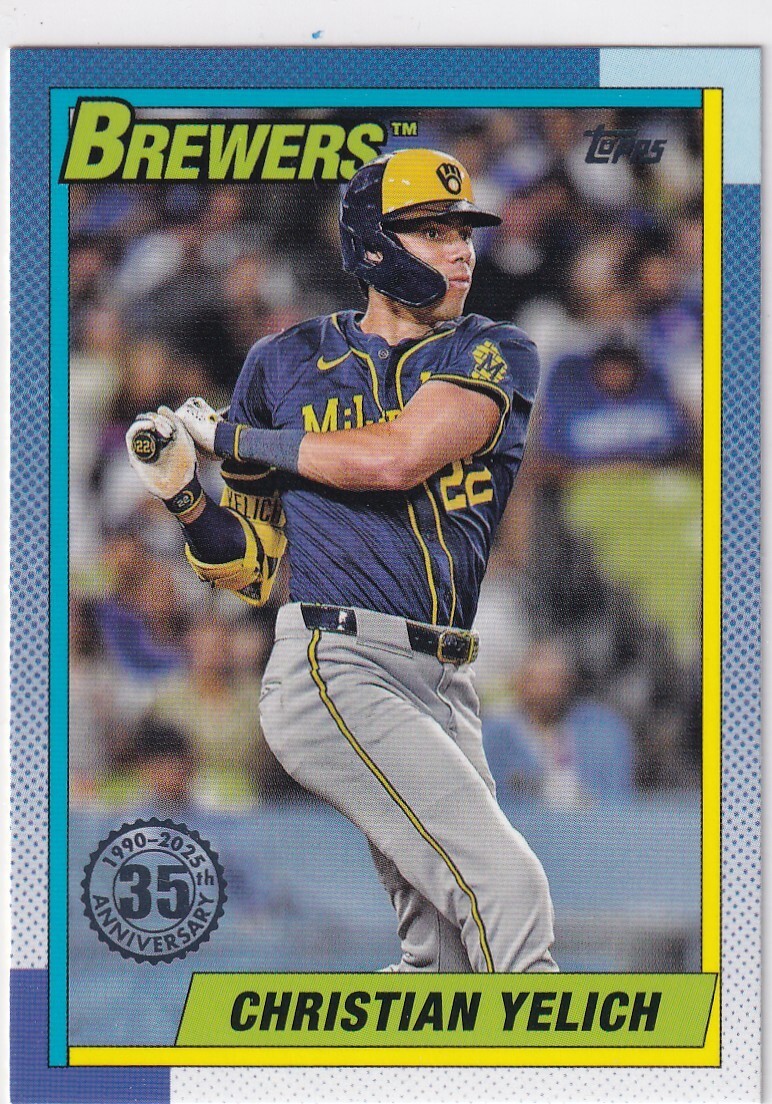 2025 Topps Series 1 - 1990 Topps Baseball Christian Yelich #T90-17