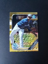 2019 Bowman Chrome Reggie Lawson /50 Gold Shimmer BCP-68