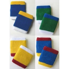 Couver Unisex Adult Youth Affordable Cotton Terry Trim Sweat Wristband