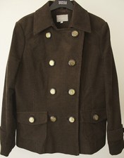 Marks And Spencer  Ladies Dark Green  Corduroy Jacket Size 14 .