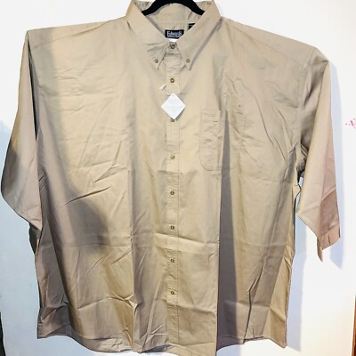 Edwards Teflon Mens Button Down Shirt 3/4