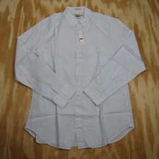 J Crew NEW NWT Mens Medium Blue Poplin Button Down Oxford Dress Shirt