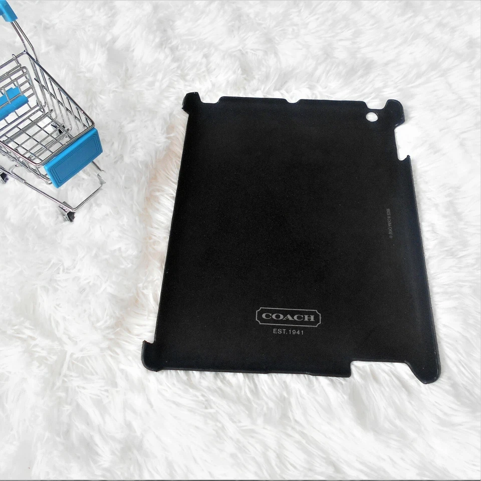Coach iPad Case Grey Storm Blue Heritage Signature Hard Case For iPad F64219 - Image 4 of 4