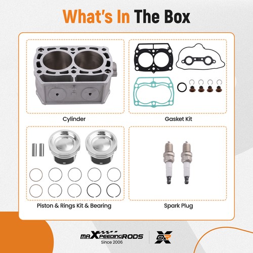 Cylinder Piston Top End Rebuild Kit for Polaris Ranger 800 RZR 800 2008-2014 - Picture 5 of 16