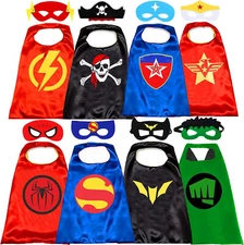 Superhero Capes and Masks for Kids Cosplay Birthday Party Dress up Costumes NEW