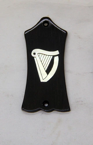 Truss Rod Cover with Golden Harp Inlay will fit Gibson
