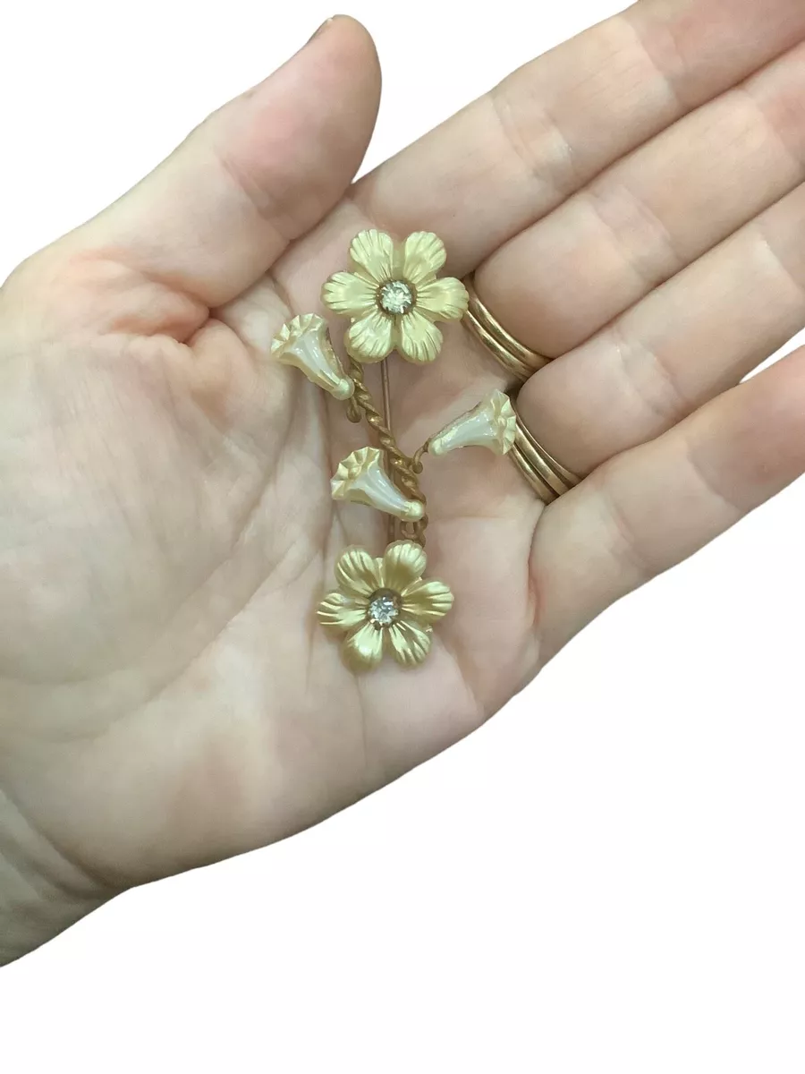 Vintage Flower Brooch Deceased Estate Jewellery eBay