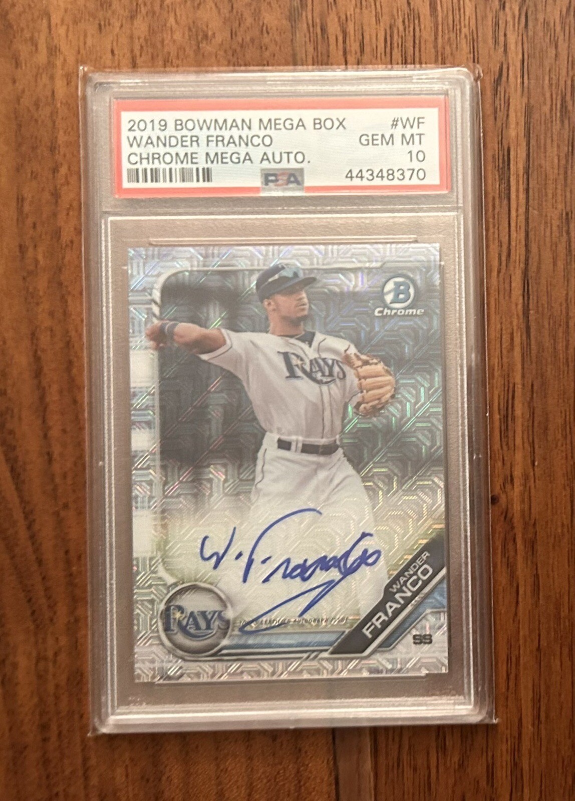 Wander Franco 2019 Bowman Chrome Mega Box Auto PSA 10 Gem Mint #WF 