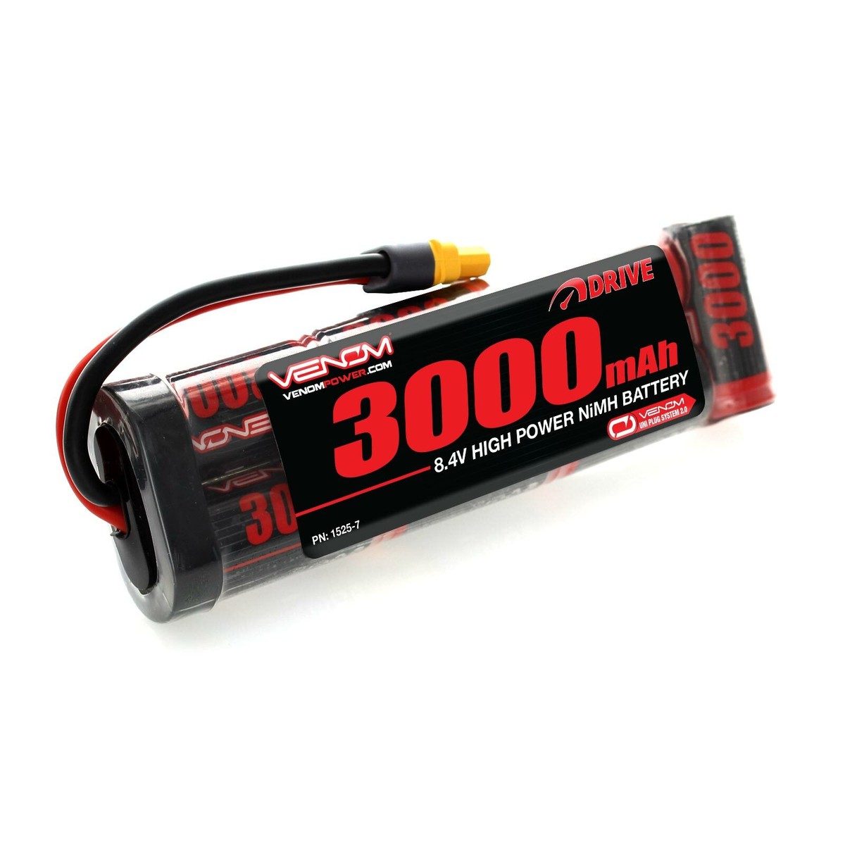 Venom 8.4V 3000mAh 7 Cell NiMH Battery Flat Pack with Deans