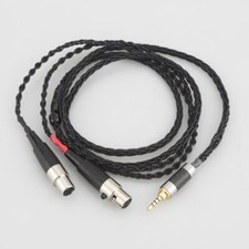 OCC Silver Plated 2.5mm Balanced Headphone Cable for Audeze LCD-2 LCD-3 LCD4