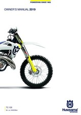 Husqvarna Owners Manual Book Guide 2019 TC 125