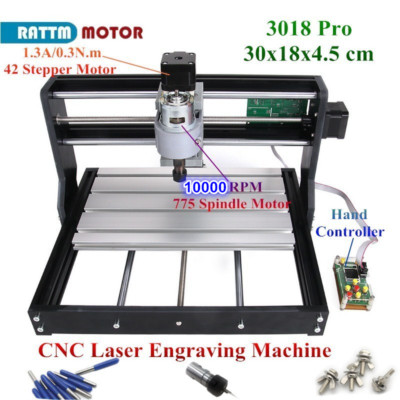 【US】3 Axis 3018 Pro CNC Engraving Milling Router Machine & ER11 Collet