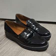 Franco Sarto Black Leather Penny Loafers