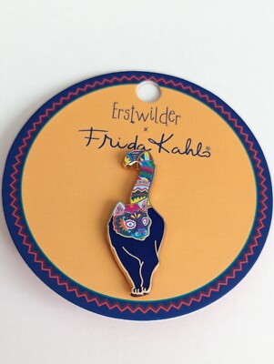 Erstwilder x Frida Kahlo Frida's Cat Enamel Pin-2024 NIP
