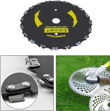 Brush Cutter Blades Kit Compatible for 1" Arbor Cutter Trimmer Weed Eater