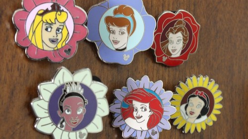 disney princess flower pins