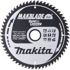 Image of Makita MAKBLADE PLUS Circular Mitre Saw Blade for Wood 216mm 60T 30mm