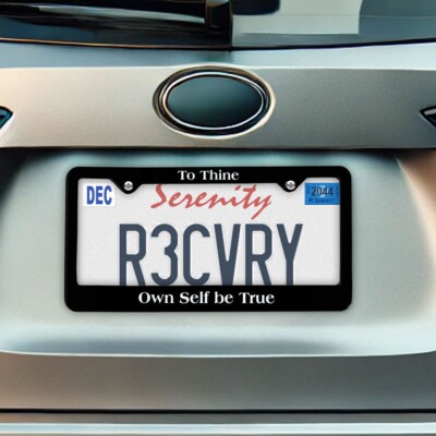 Anonymous Auto License Plate Frame To Thine Own self be True F10