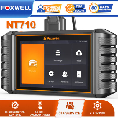 FOXWELL NT710 For Jaguar Active Test Bidirectional OBD2 Scanner ECU Coding