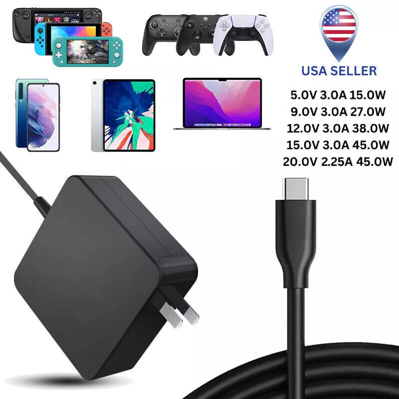 Fast Charger For Nintendo Switch - Usb C Type C Power