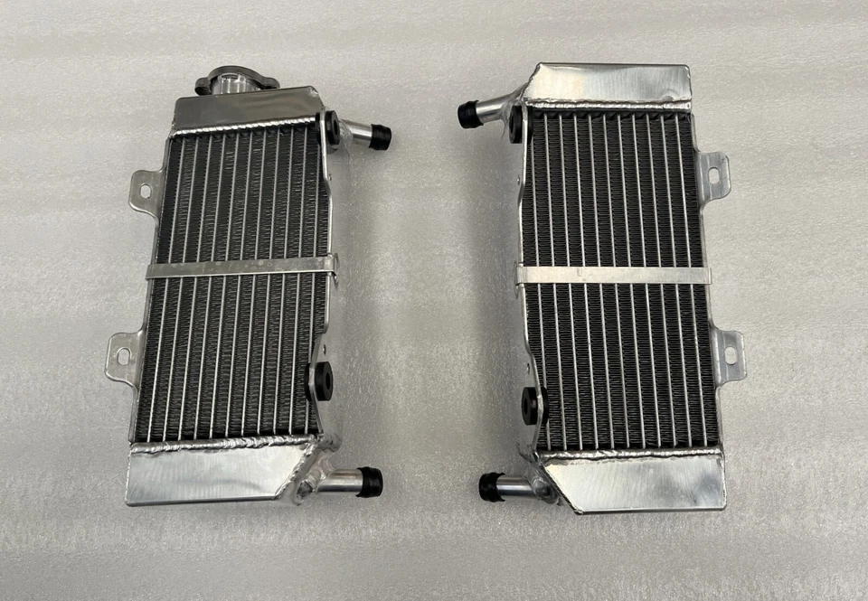 For Honda CRF250R/CRF250X 2004-2009 Aluminum Radiators & Silicone Hoses BLUE - Image 4 of 4