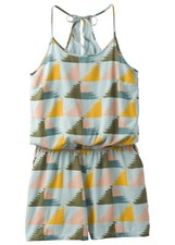 Prana Womens Franny Romper Shorts Halter Neckline SZ M