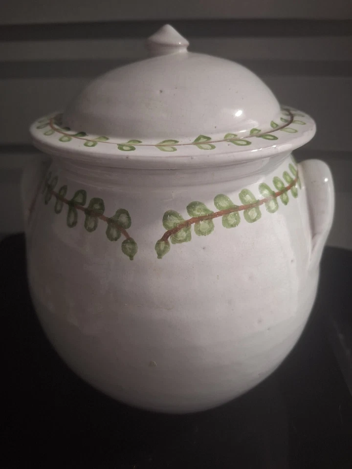 Tarro grande de cerámica vintage MM Portugal - gato naranja graso Foto 4 de 4