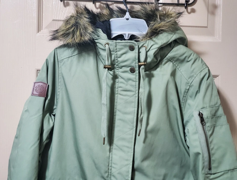 NWT $150 Element Wolfeboro Collection Women's Light Moss Curious Parka Jacket M - Image 2 of 4