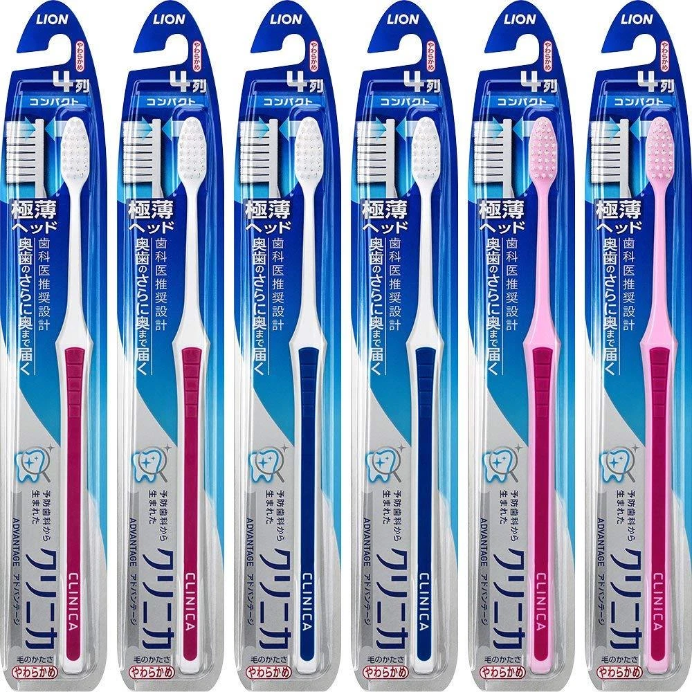 Lion CLINICA ADVANTAGE toothbrush Soft Compact Head 6 Count Japan