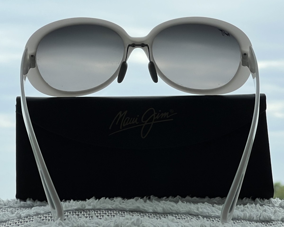 Maui Jim Nahiku MJ 436 05 White Pearl Frame + Grey Polarized Lens