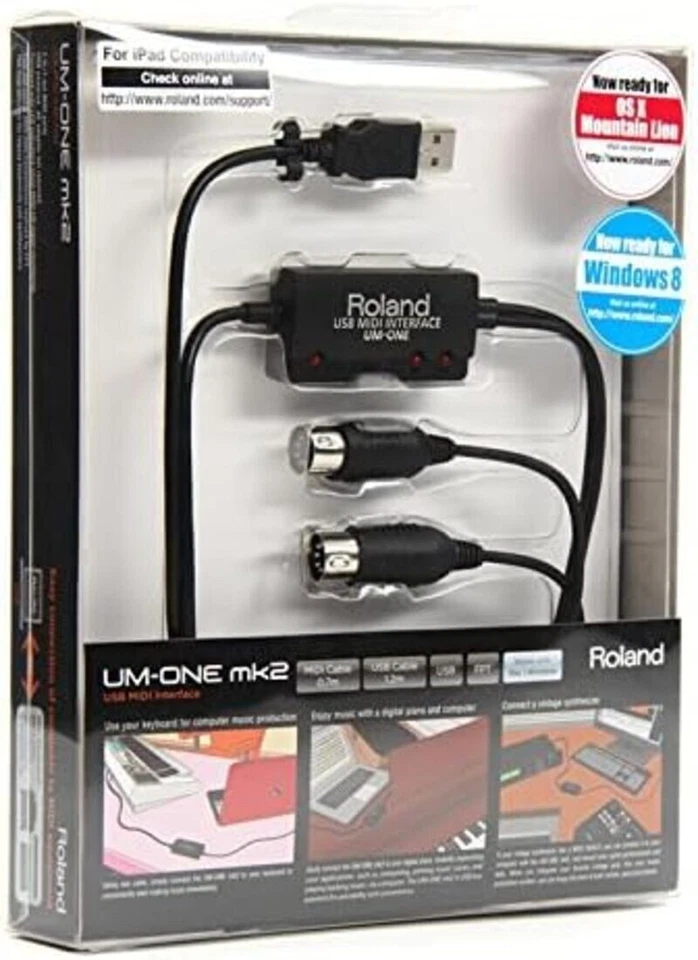 DDU Roland USB MIDI Interface UM-ONE MK2 from Japan - Image 2 of 4