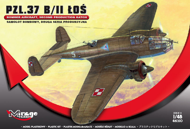 Mirage Hobby 481310 - 1:48 PZL.37 B/II LOS Bomber Aircraft - New