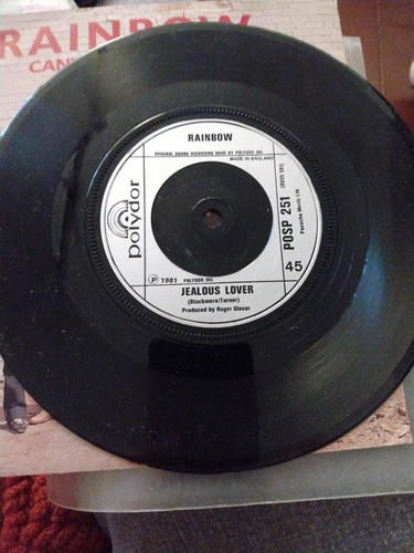 Rainbow Can't Happen Here UK Press 7" 45 RPM Single Record HTF EX - Picture 2 of 6