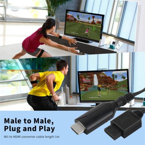New USB Cable Line For HDTV Monitor Display Wii To HDMI Adapter HD 720P/1080P - Picture 6 of 12