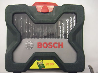 #ad Bosch 33tlg X Line Titanium Senker Steckschlüssel Bit und Bohrer Set HSS HM Holz EUR 21.99