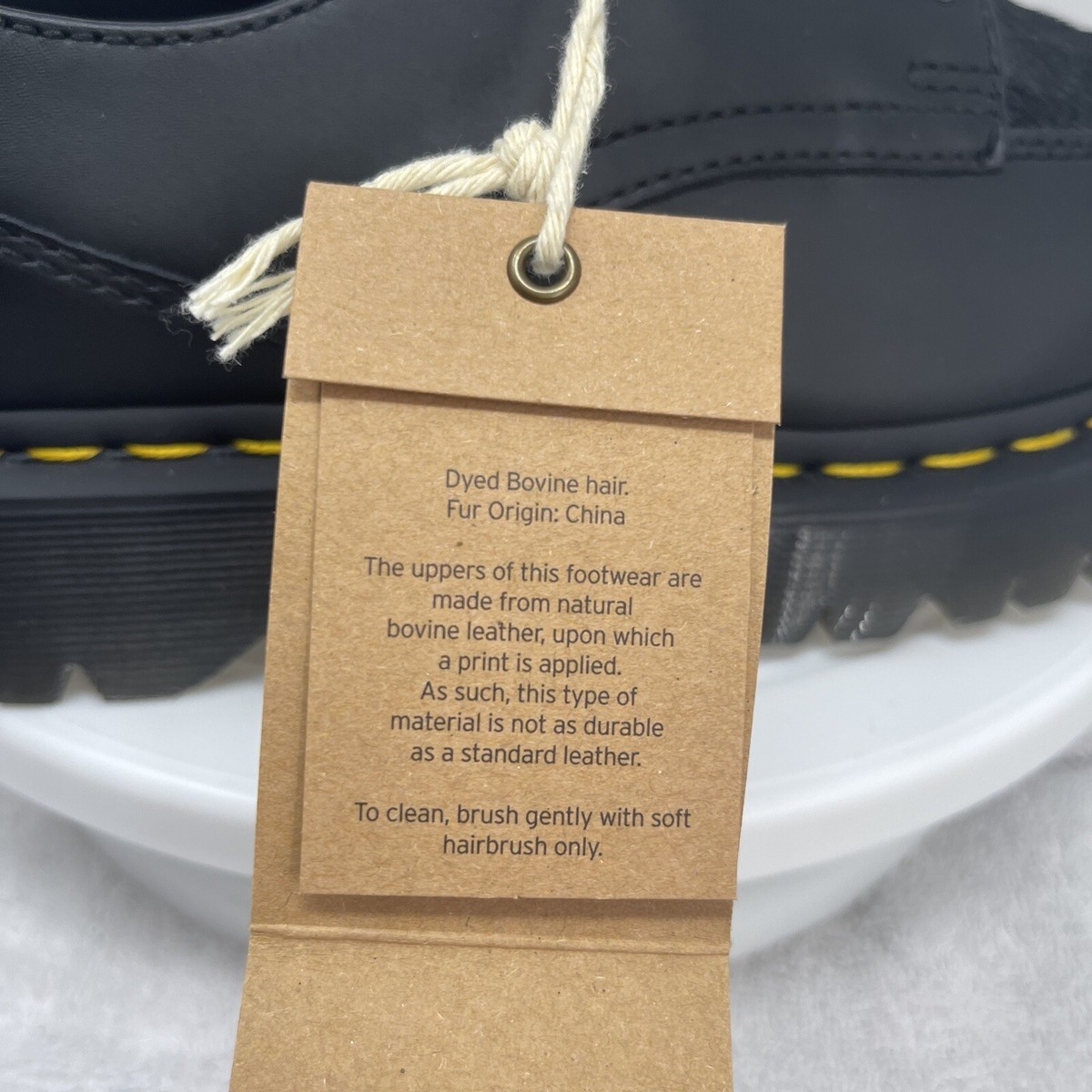 Dr. Martens 5 Eye Bex Squared PNY Hair Shoes Black Lucido Dr. Martens 5 Eye Bex Squared PNY Hair Shoes Black Lucido