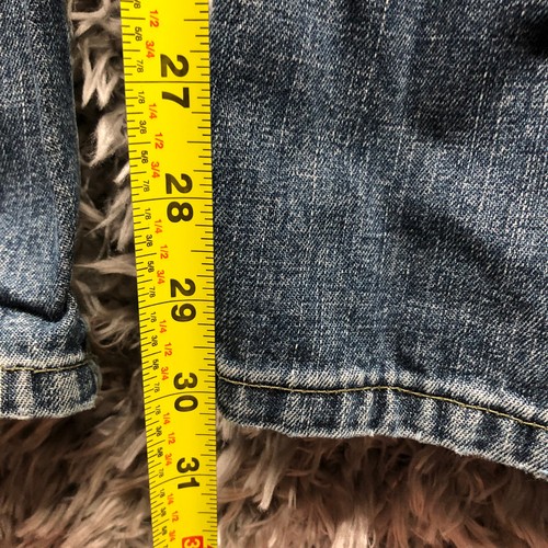 Hurley Jeans Size 11 Womens Mid Rise Dark Wash Blue Denim Bootcut - Picture 3 of 10