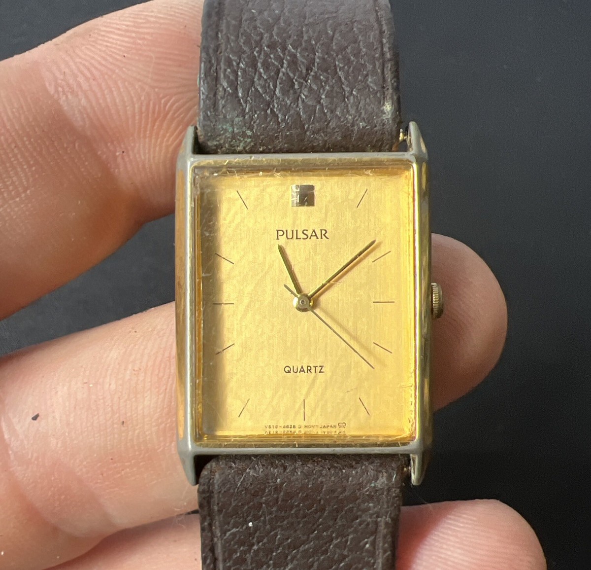 Pulsar Quartz Watch Rare Vintage V515-5280 Japan Gold Tone | eBay